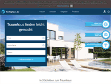 Tablet Screenshot of fertighaus.de