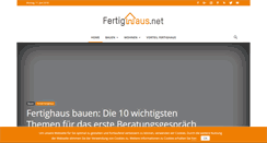 Desktop Screenshot of fertighaus.net