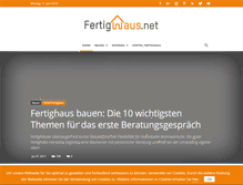 Tablet Screenshot of fertighaus.net