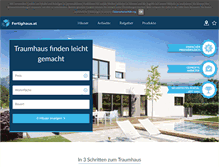 Tablet Screenshot of fertighaus.at